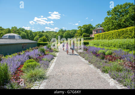 Rosendals garden during summertime in Stockholm, Sweden Stock Photo