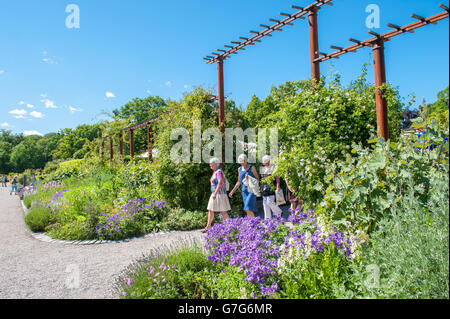 Rosendals garden during summertime in Stockholm, Sweden Stock Photo