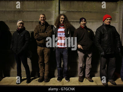 Soccer - FA Cup - First Round - Weston-Super-Mare v Doncaster Rovers - Woodspring Stadium Stock Photo