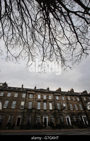 A general view of the Crowne Plaza Edinburgh - The Roxburghe in Charlotte Square. Stock Photo