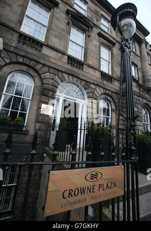 A general view of the Crowne Plaza Edinburgh - The Roxburghe in Charlotte Square. Stock Photo