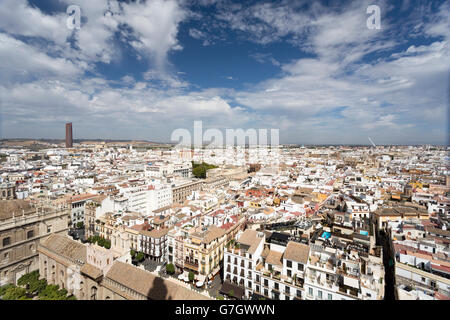 View of Seville, the capital and largest city of the autonomous community of Andalusia, Spain Stock Photo