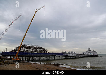 Eastbourne Pier demolition Stock Photo