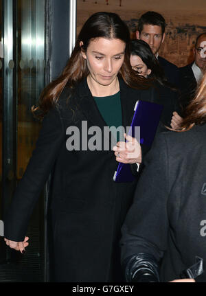 Tana Ramsay, the wife of celebrity chef Gordon Ramsay leaving the Royal Courts of Justice in London after the days proceedings against her husband by Gary Love. Stock Photo