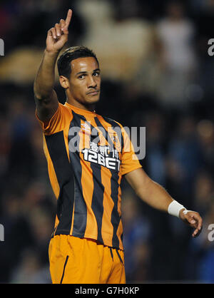 Soccer - UEFA Europa League - Qualifying - Play Off - Second Leg - Hull City v KSC Lokeren - KC Stadium Stock Photo