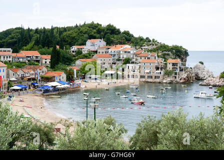 Becici Beach, Becici, Budva Riviera, Montenegro Stock Photo