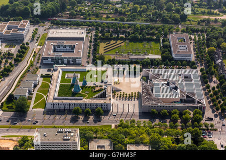 Aerial view, KAH,Federal Art Gallery and Bonn Art Museum, Bonn, Rhineland, North Rhine-Westphalia,Germany,North Rhine Westphalia Stock Photo