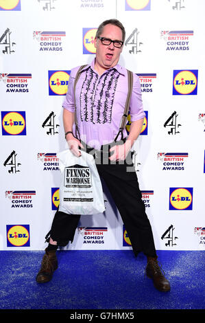 British Comedy Awards 2014 - London. Vic Reeves attending the British Comedy Awards at the Fountain Studios in Wembley, London. Stock Photo