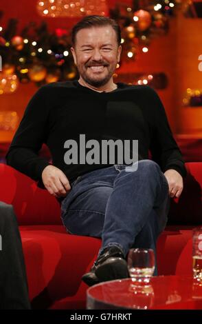 Ricky Gervais during filming of the Graham Norton Show at The London