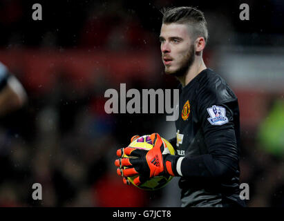 Soccer - Barclays Premier League - Manchester United v Newastle United - Old Trafford. Manchester United's David De Gea Stock Photo