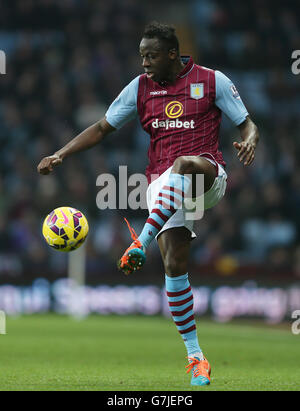 Aston Villa's Aly Cissokho during the Barclays Premier League match at Villa Park, Birmingham. Stock Photo