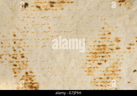 closeup to flatbread background texture Stock Photo