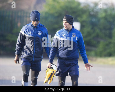 Soccer - Oldham Athletic Players at Chapel Road Training Ground. Oldham manager Lee Johnson at Chapel Road Training Ground, Oldham. Stock Photo