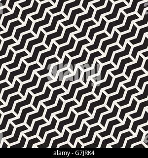 Vector Seamless Chevron ZigZag Diagonal Lines Geometric Pattern Stock Vector