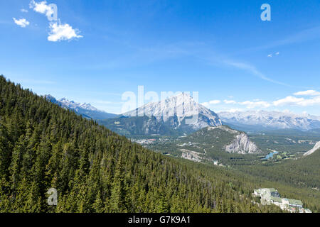 The Rocky Mountains in Banff National Park, Alberta, Canada Stock Photo