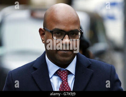 Dr Dhanuson Dharmasena arrives at Southwark Crown Court, where he and another man are facing the first prosecution linked to alleged FGM in England and Wales. Stock Photo