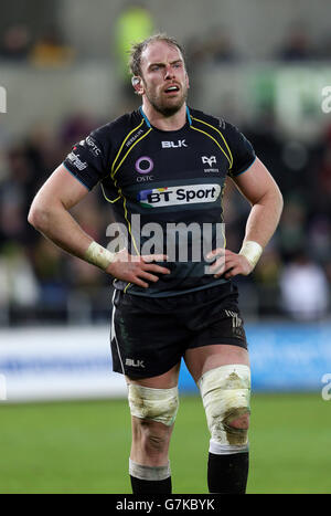 Ospreys Alun Wyn Jones during the Champions Cup Pool Five match at the ...