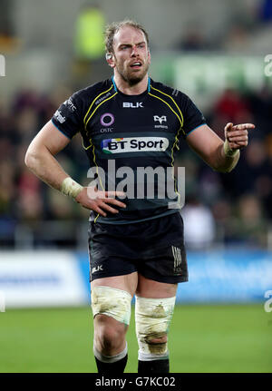 Ospreys Alun Wyn Jones during the Champions Cup Pool Five match at the ...