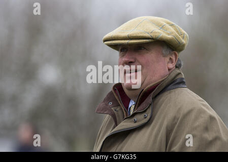 Trainer Paul Nicholls before The Betfred 'Supports Jack Berry House' Juvenile Hurdle Race run during the Betfred Masters Day at Sandown Park Racecourse, Surrey. Stock Photo