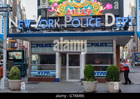 New York Police Dept Times Square, New York City Stock Photo