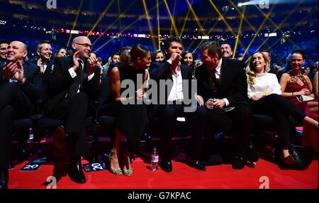 Simon Cowell during the 2015 National Television Awards at the O2 Arena, London. Stock Photo