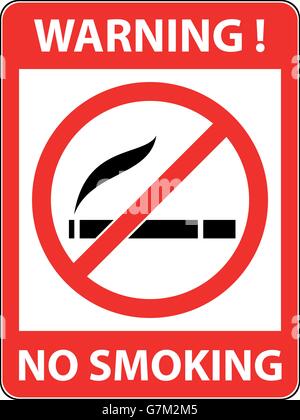 No smoking, cigarette prohibited symbol. Vector. Stock Vector