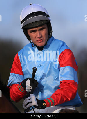Horse Racing - Ludlow Racecourse. Jockey Rhys Flint at Ludlow Racecourse, Shropshire. Stock Photo