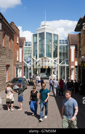 Cornhill Walk Shopping Centre, Bury St Edmunds, Suffolk Stock Photo
