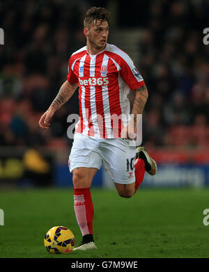 Soccer - Barclays Premier League - Stoke City v Manchester City - Britannia Stadium. Stoke City's Marko Arnautovic during the Barclays Premier League match at the Britannia Stadium, Stoke-On-Trent. Stock Photo