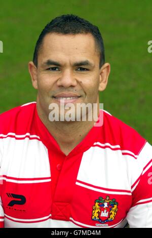 Rugby League - Wigan Warriors Photocall Stock Photo