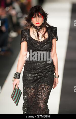 Daisy Lowe on the catwalk during the Vivienne Westwood Red Label Autumn ...