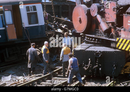 Disasters and Accidents Nuneaton Rail Crash Warwickshire, England