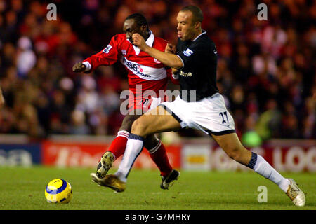 Soccer - FA Barclaycard Premiership - Middlesbrough v Manchester United - Riverside Stadium Stock Photo