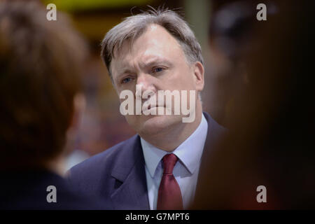 Ed Balls visit to Bedford Stock Photo