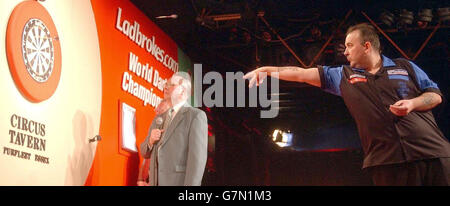 Ladbrokes Darts World Championship Final. Phil Taylor. Stock Photo