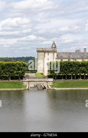 Chateau Villandry Gardens Loire Valley France Stock Photo