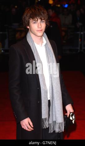 A Very Long Engagement Premiere - Odeon West End. Star of the film Gaspard Ulliel . Stock Photo
