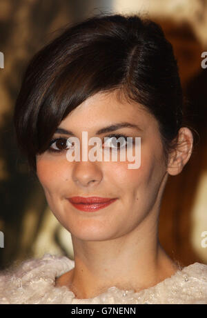 A Very Long Engagement Premiere - Odeon West End. Star of the film Audrey Tautou. Stock Photo