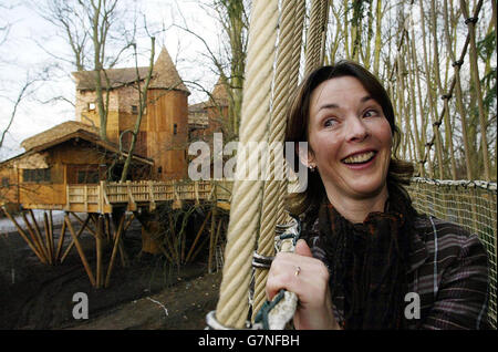 Alnwick Castle Treehouse - Northumberland Stock Photo