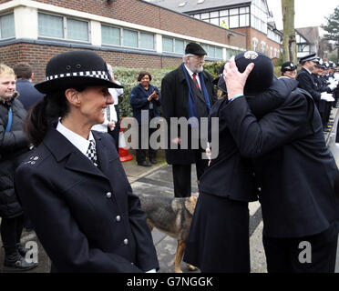 Longest serving officer to retire Stock Photo