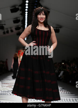 Daisy Lowe on the catwalk during the Vivienne Westwood Red Label Autumn ...