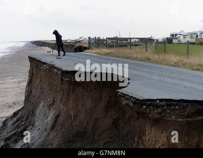 Coastal erosion Stock Photo