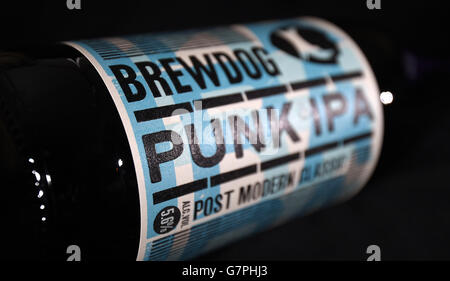 A bottle of Punk IPA by Brewdog, as the craft beer company is to expand with the creation of 130 jobs.