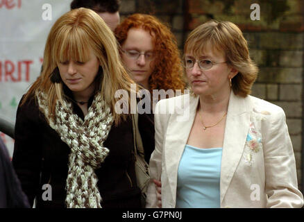 Sue Geeson, mother of murdered student Sally Geeson, collects a ...