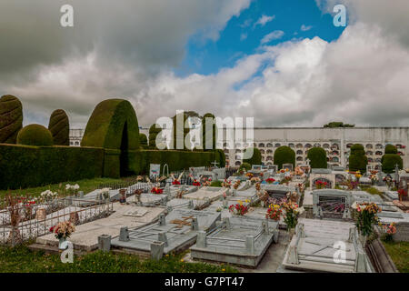 Tulcan, Ecuador  - 10 julio 2011: The Cemetery Of Tulcan Was Founded In 1932 To Replace The Old Cemetery, Ecuador, South America Stock Photo