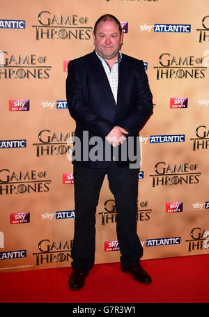 Mark Addy attending the world premiere of the fifth series of Game of Thrones at the Tower of London. PRESS ASSOCIATION Photo. Picture date: Wednesday March 18, 2015. See PA story SHOWBIZ Thrones. Photo credit should read: Ian West/PA Wire Stock Photo