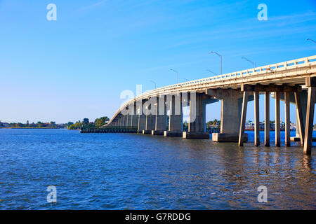 Naples Florida Marco Island bridge view in Florida USA Stock Photo