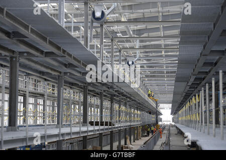 A general view of of construction site of the Hitachi factory in Newton Aycliffe, County Durham, which was visited by former prime minister Tony Blair and wife Cherie Blair. Stock Photo