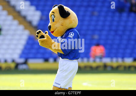 Soccer - Sky Bet Championship - Birmingham City v Wolverhampton Wanderers - St Andrew's. Birmingham City mascot Belle Brummie Stock Photo