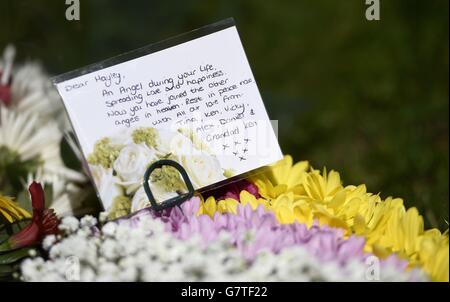 Hayley Okines funeral Stock Photo - Alamy